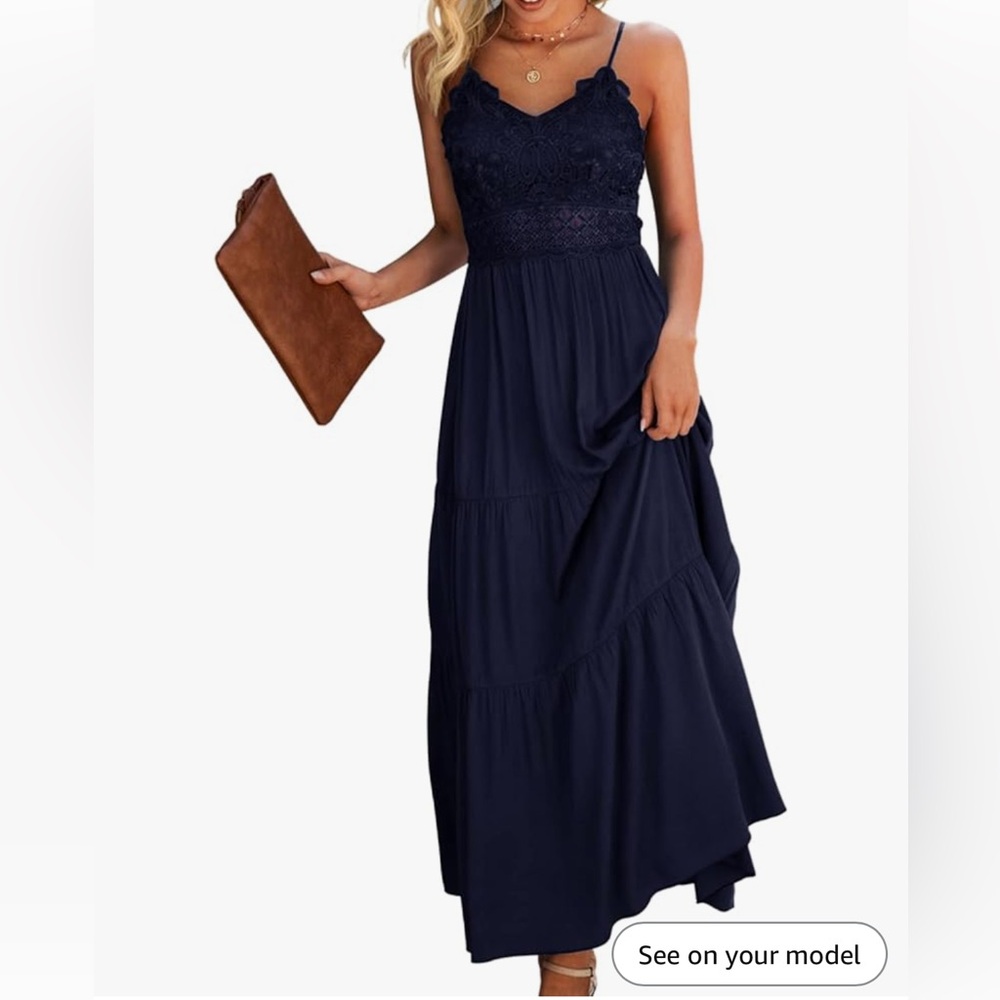 Navy Blue Maxi Dress